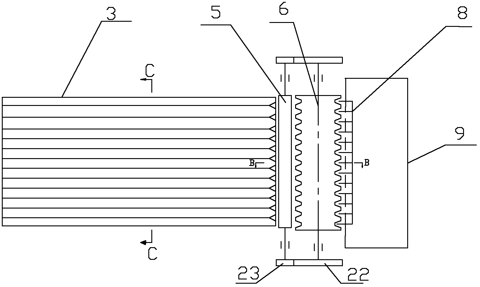 Sword bean sheller and sword bean shelling method