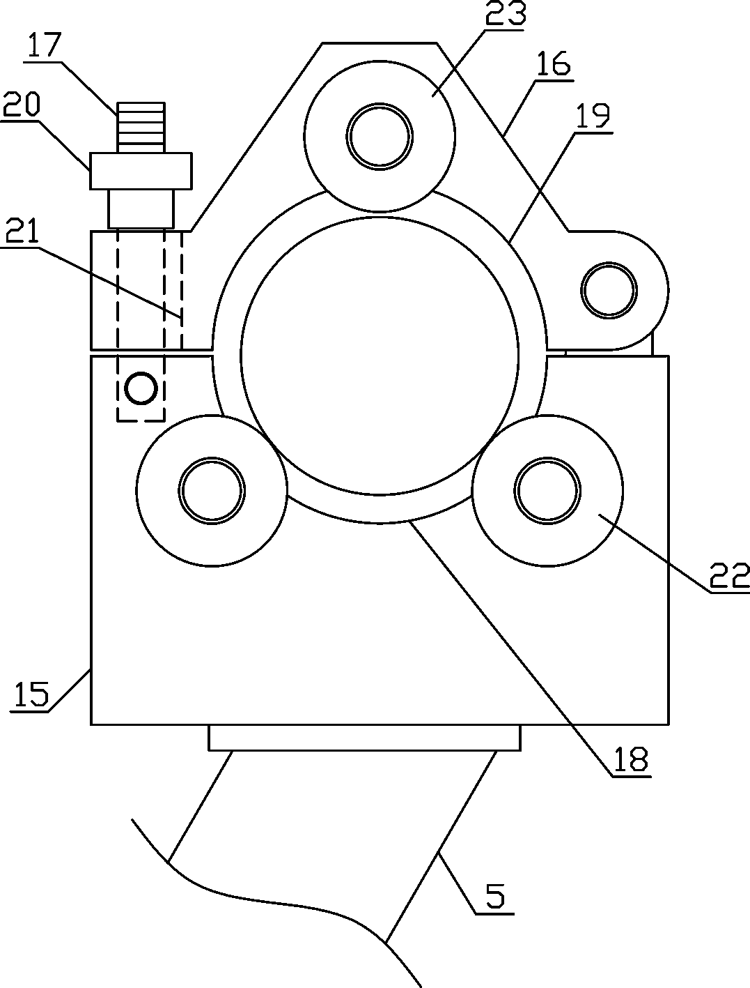 Wool top reciprocated continuous rolling mechanism