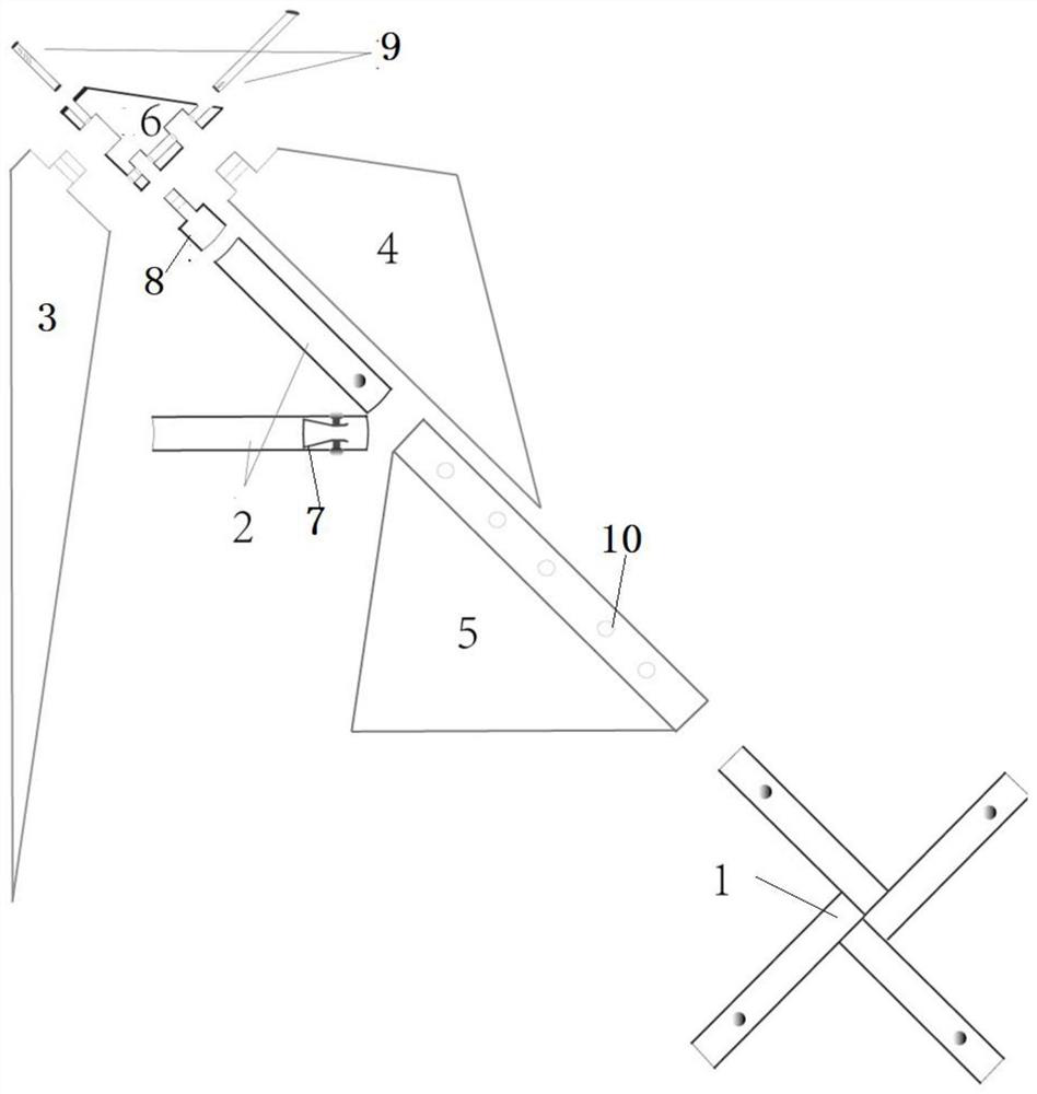 Enamel firing bracket used for firing enamel ornaments