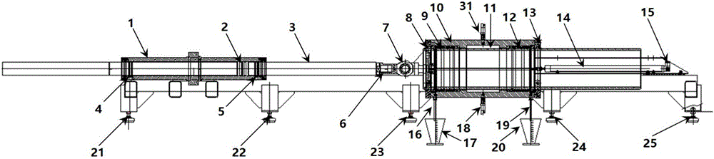 Seal performance test device of airplane landing gear buffer