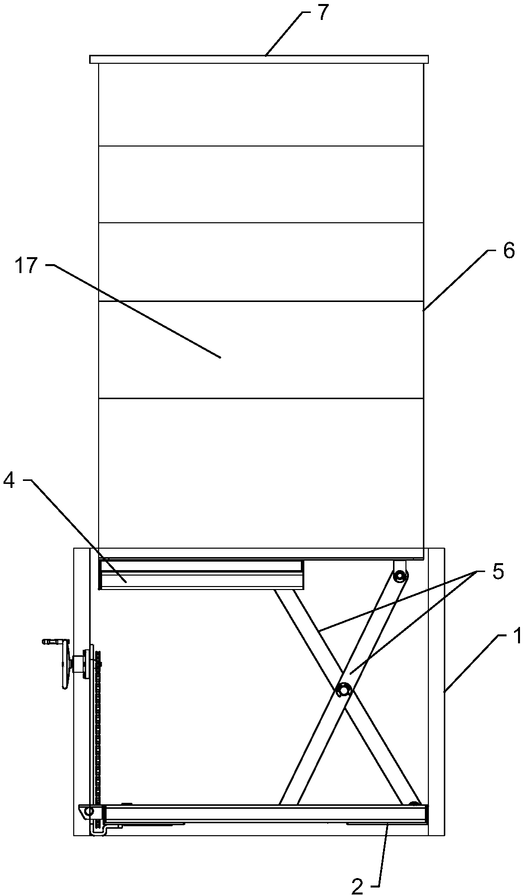 Lifting type bookshelf and tablet chair integrated device