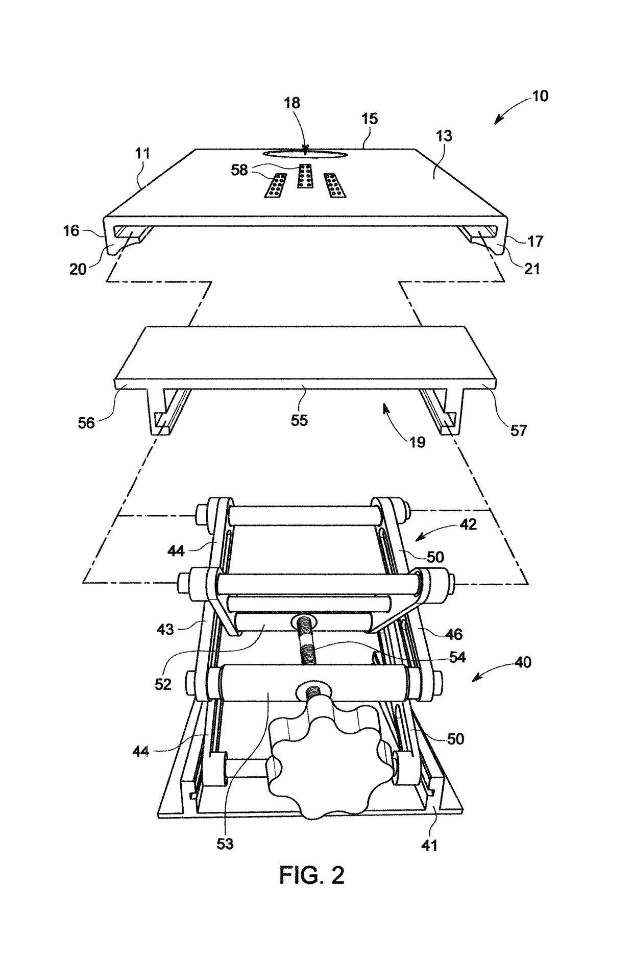 Adjustable electronic device support assembly