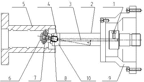 Flexible shaft grinding head system of large-lead ball nut grinding and grinding method for machining nut