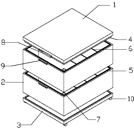 Multi-layer plastic containing box