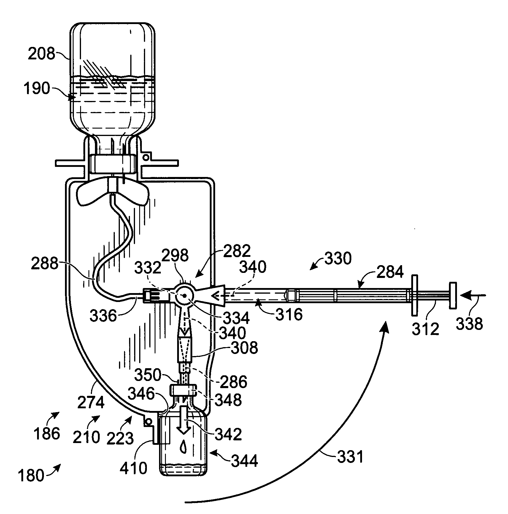 System for dispensing biological fluids