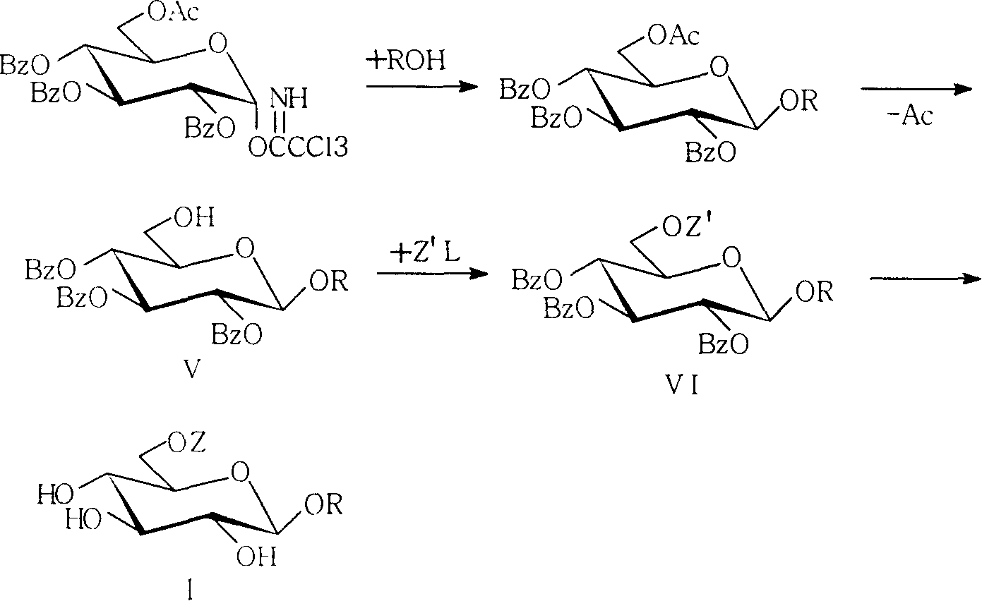 Active dextran tetra saccharide alkyl glycoside and its prepn process and application
