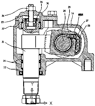 A support seat assembly of a steering gear and a steering gear thereof