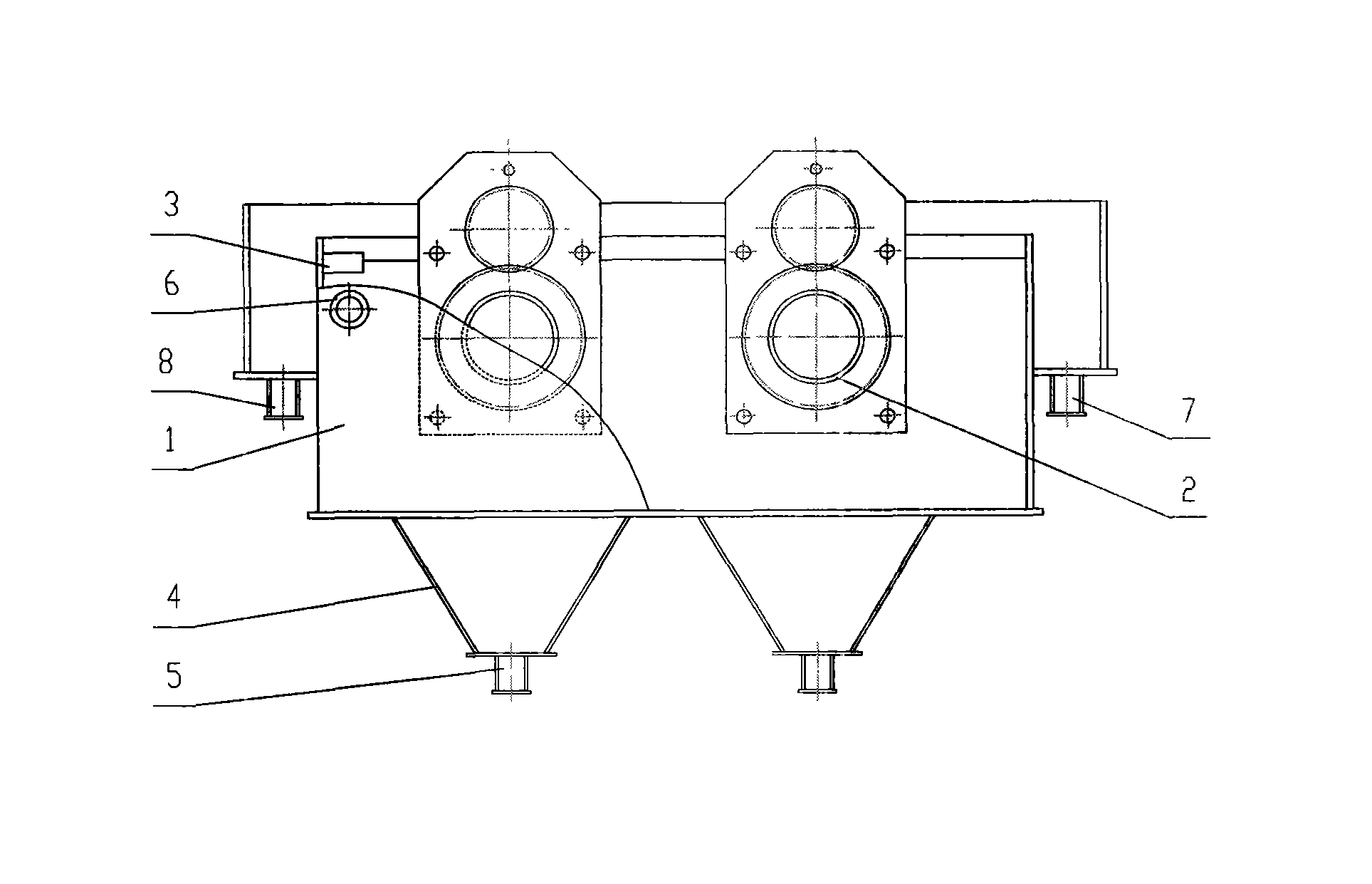 Rotary-drum high-voltage pulse electric flocculation device