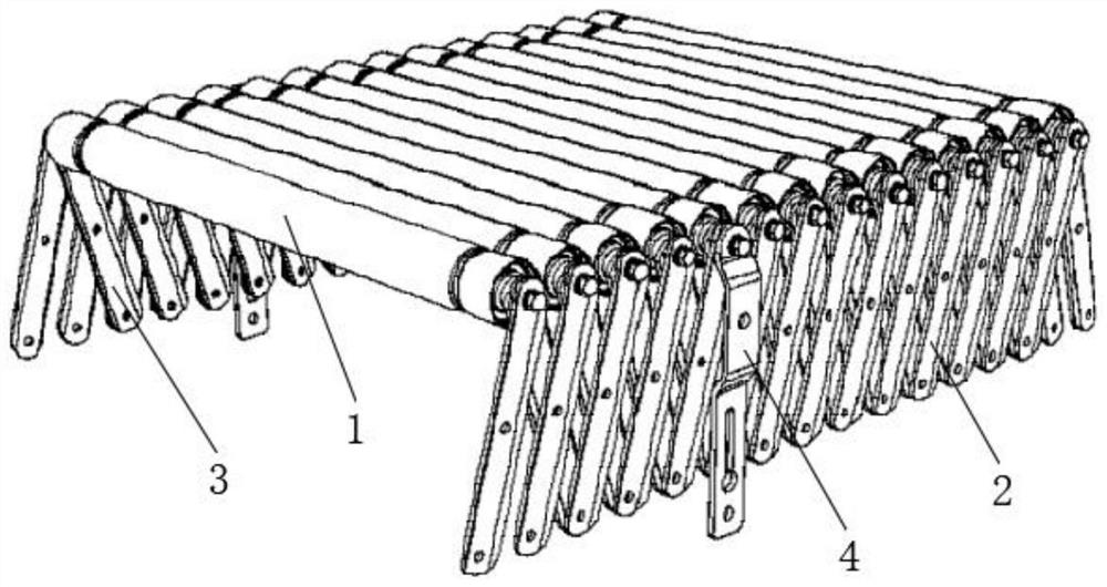 Telescopic roller conveyor