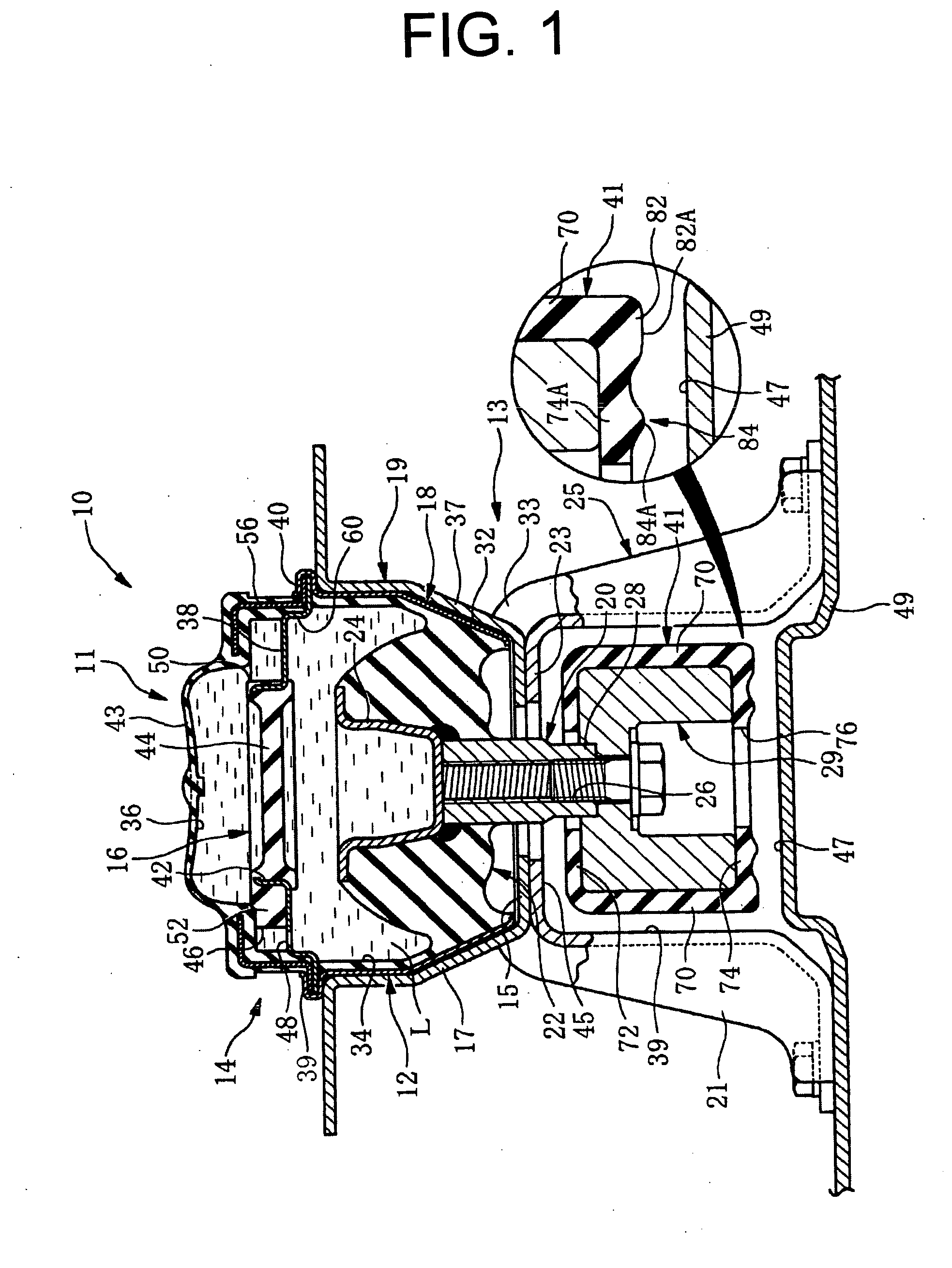 Stopper structure for engine mount