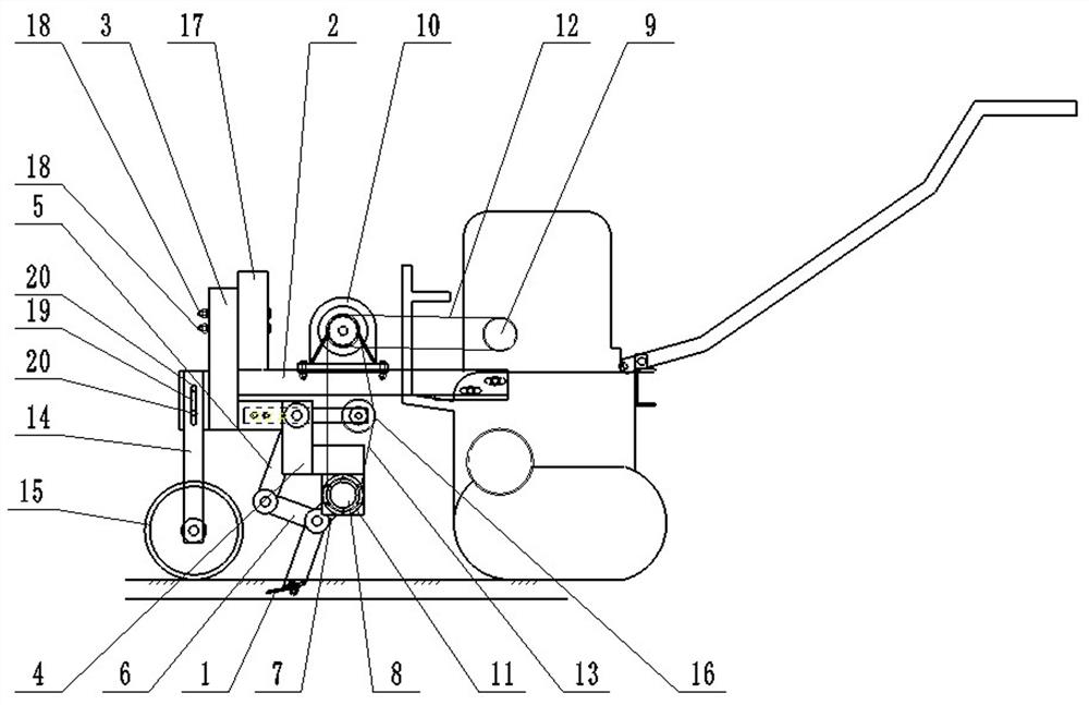 Buckwheat intertillage weeding machine