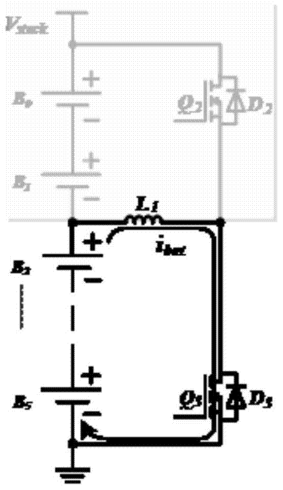 Battery balancing circuit and its control method based on multi-phase interleaved converter