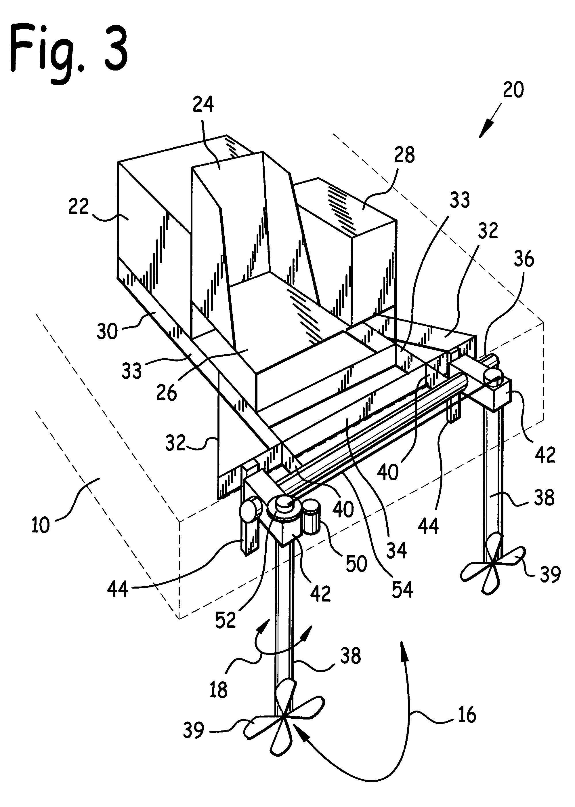 Self-contained hydraulic thruster for vessel