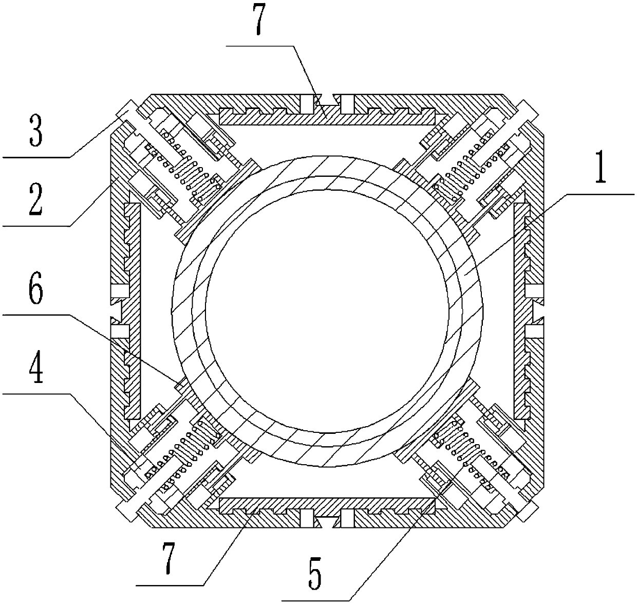Multi-layer protecting device for municipal heating pipeline construction