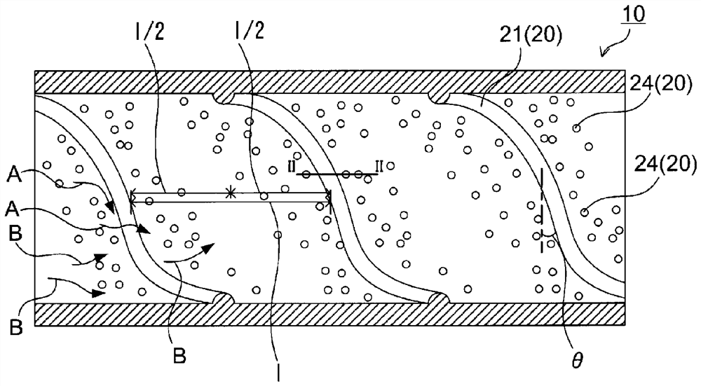 Thermal decomposition tube with fluid stirring element
