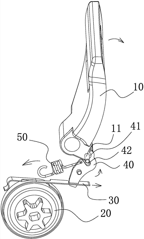 Brake structure of chain saw and chain saw