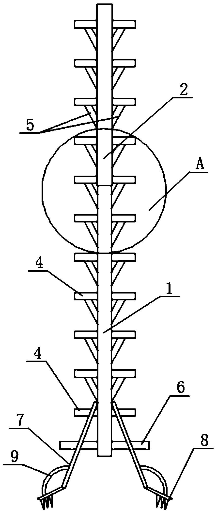 Special climbing ladder for nut picking