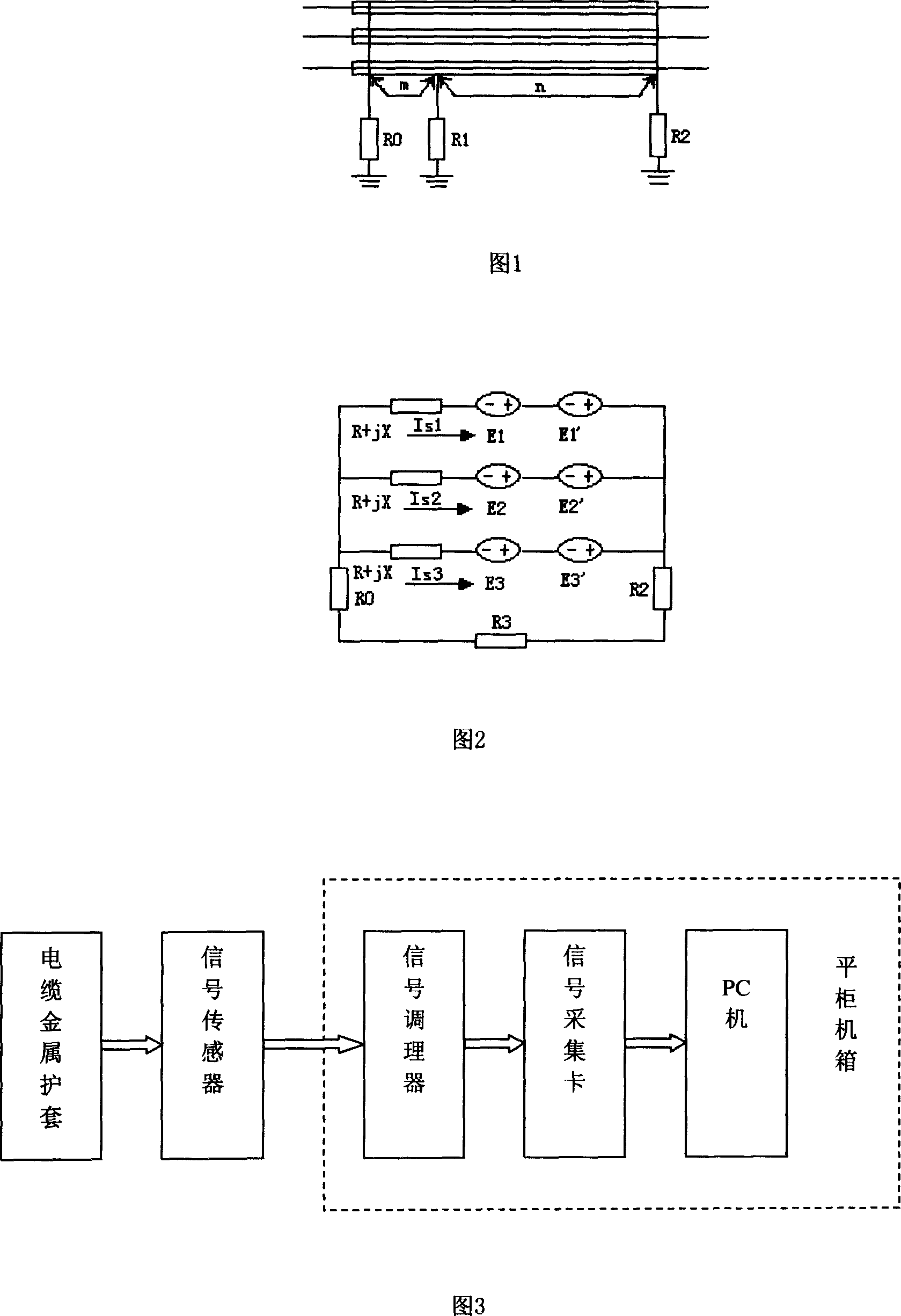 Method and device for on-line monitoring power cable metal sheath layer insulating state
