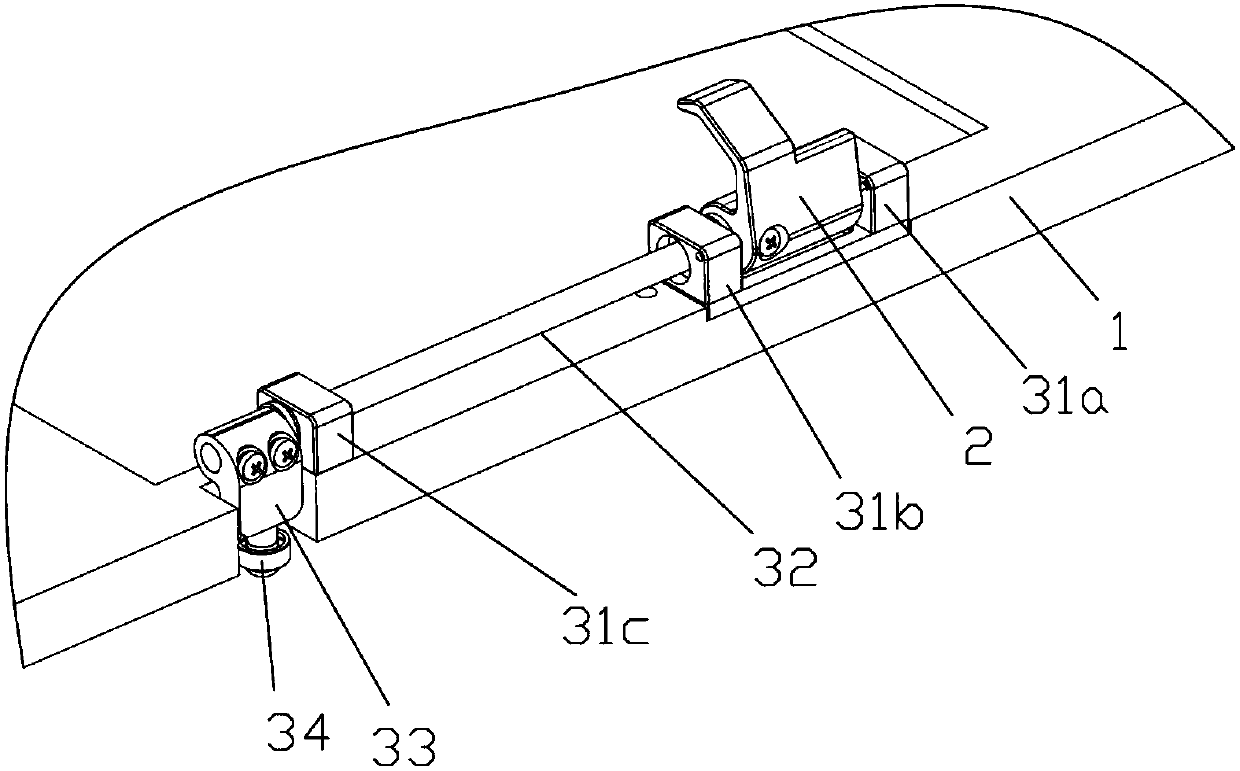 Paper clamping device and print using machine