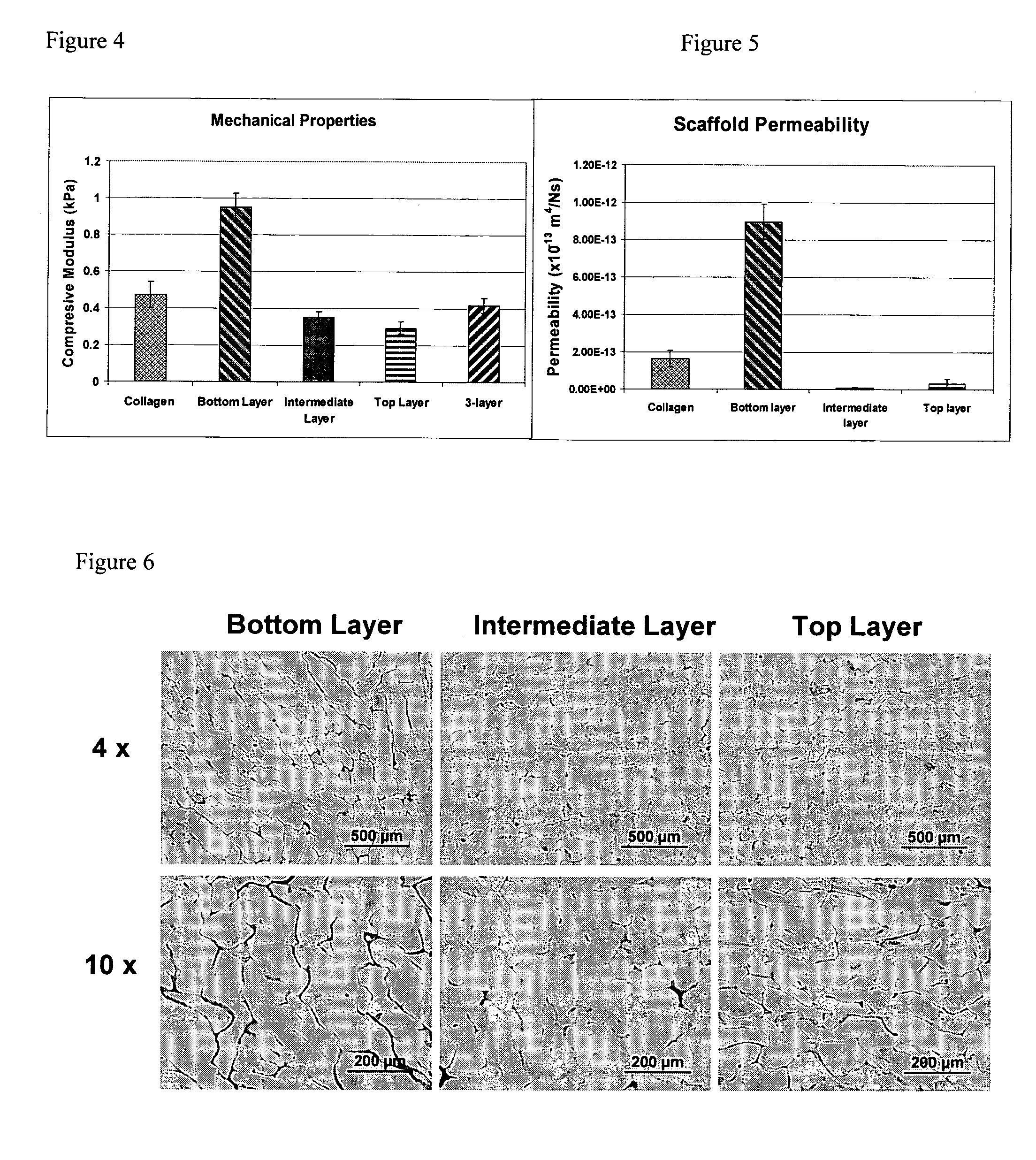 Layered Scaffold Suitable for Osteochondral Repair