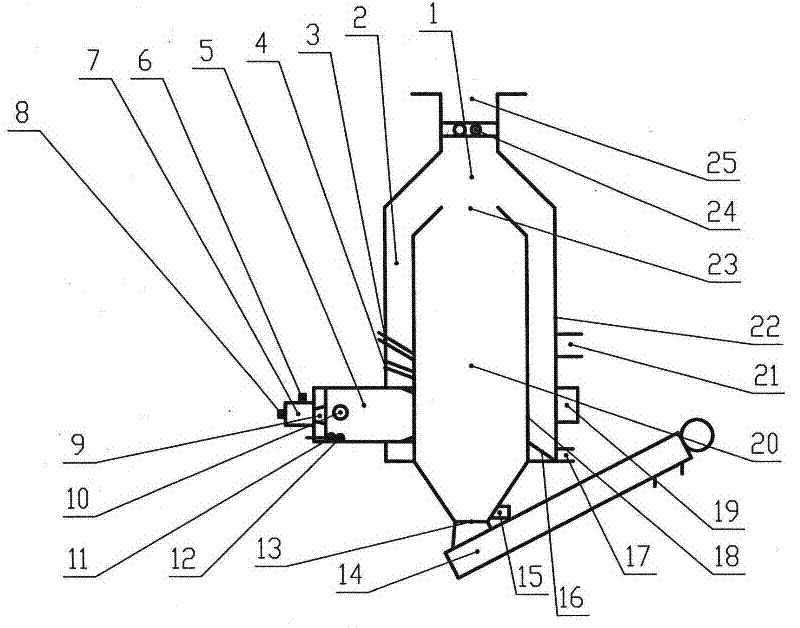 Combustion method and device for pulverized coal hot air furnace