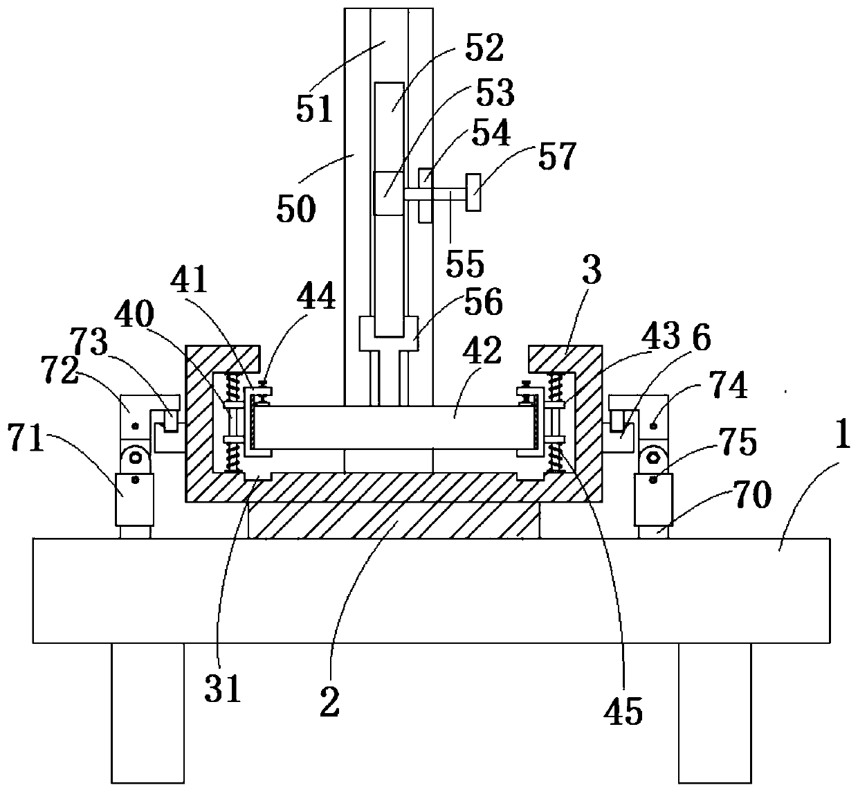 Tablet pressing device for pharmaceutical engineering