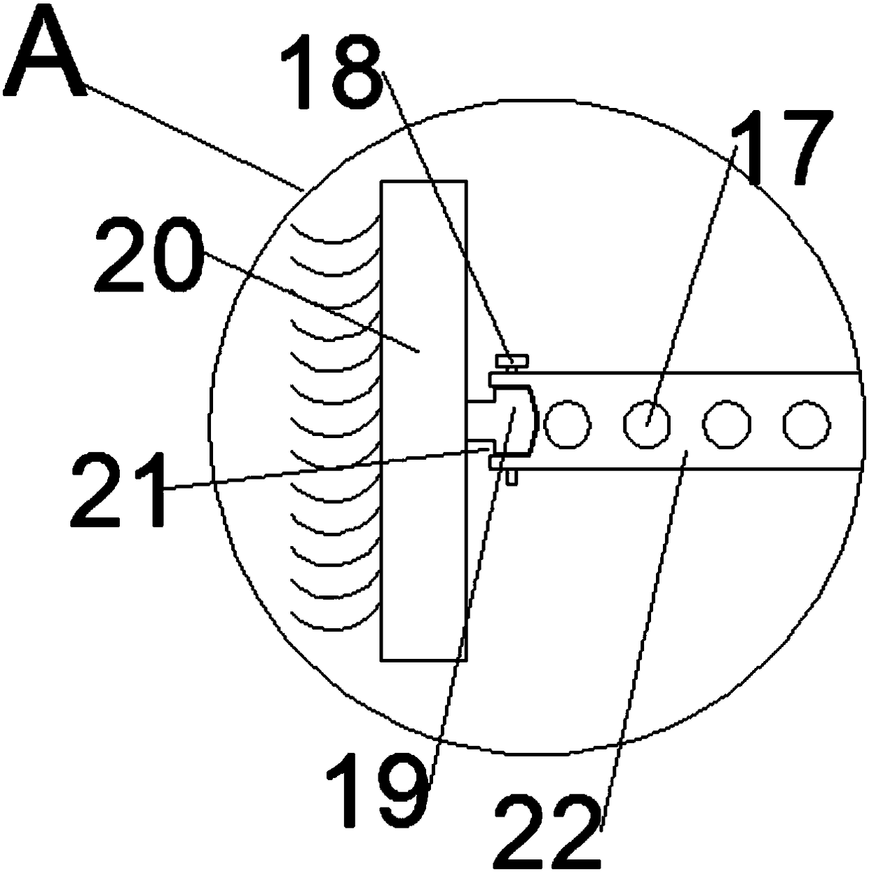 Cleaning device with convenient-to-replace brush head for gene detector