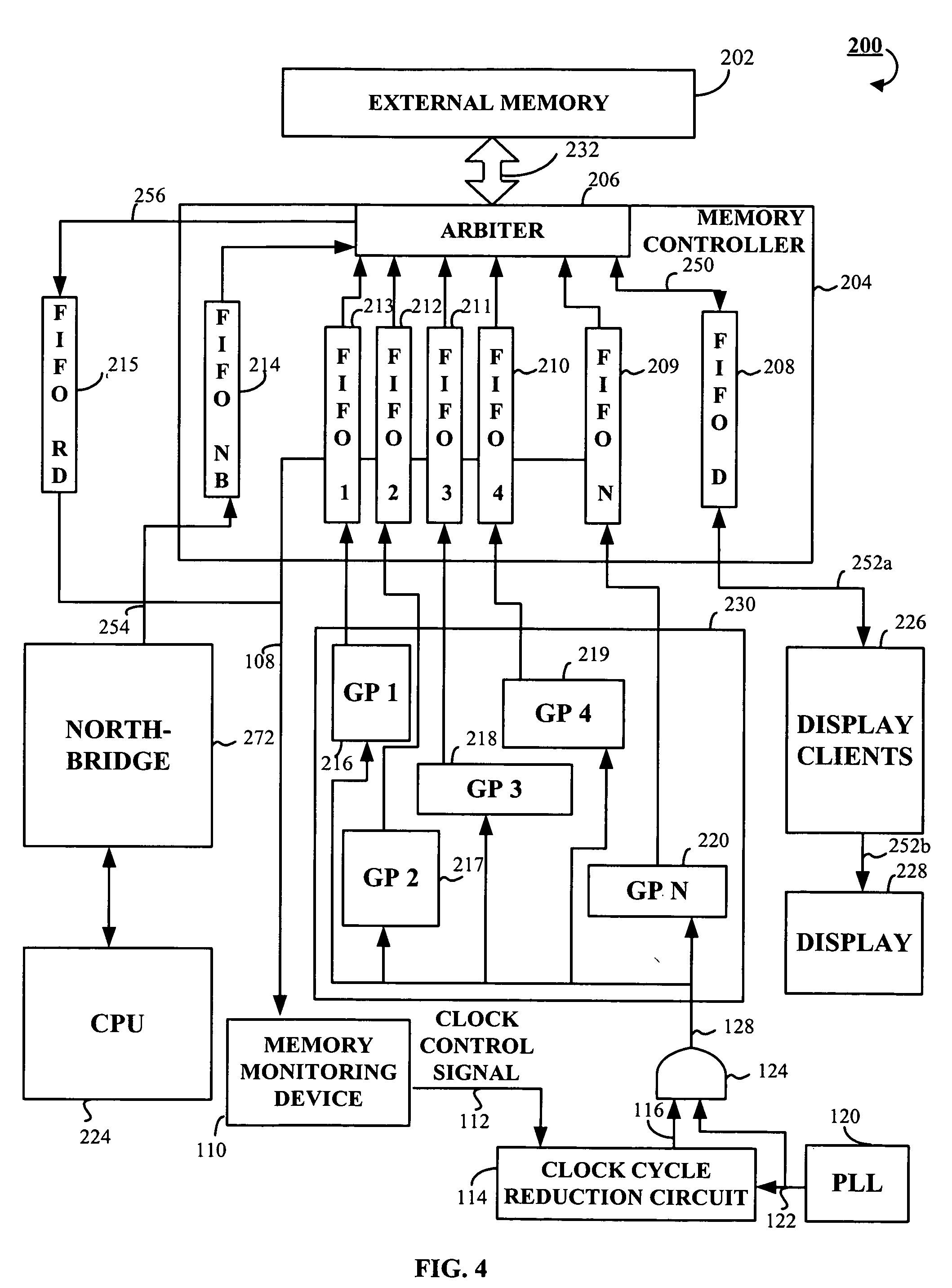 Apparatus and method for reducing power consumption in a graphics processing device