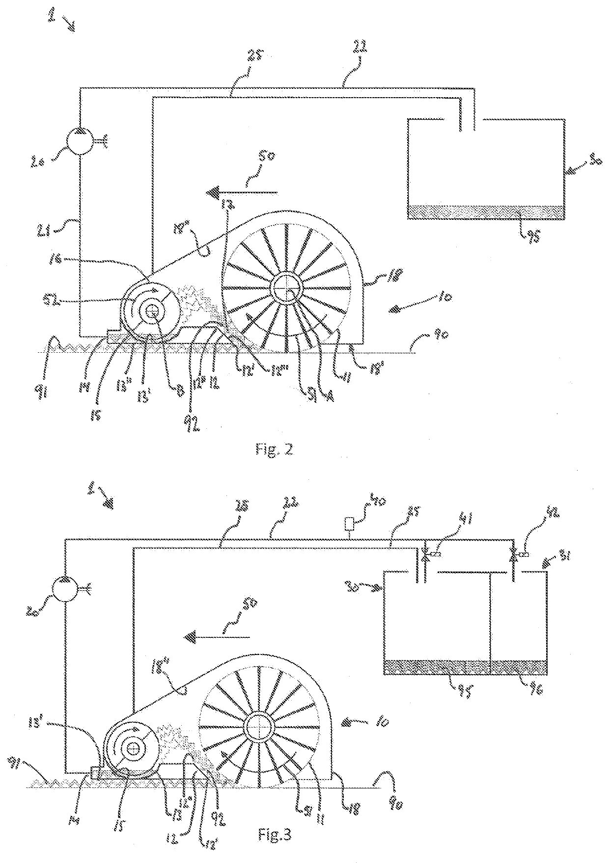 System, unit and method for recovering deicing liquids from air-port apron surfaces