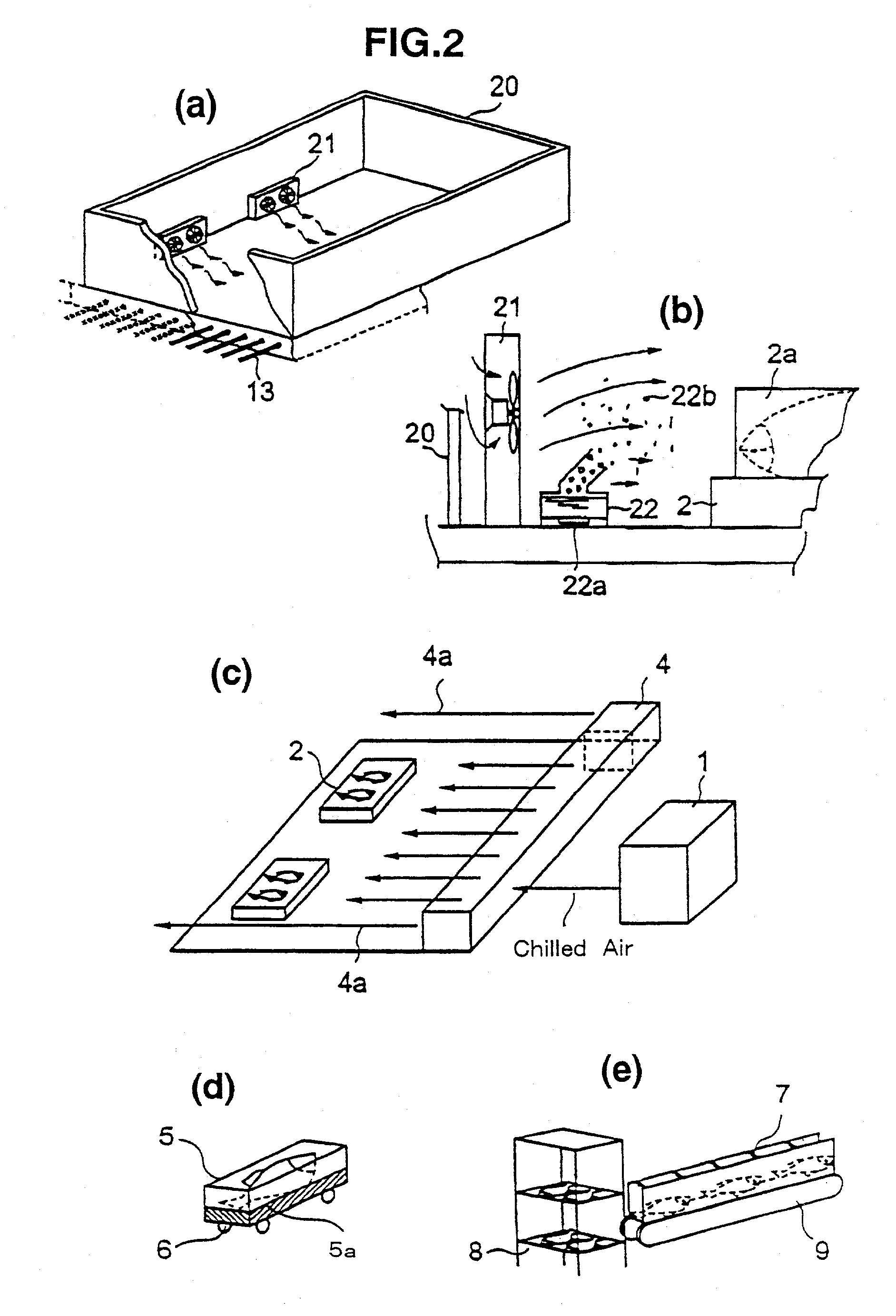 Low temperarure physical distribution system and method and apparatus for maintaining quality in auction maerket