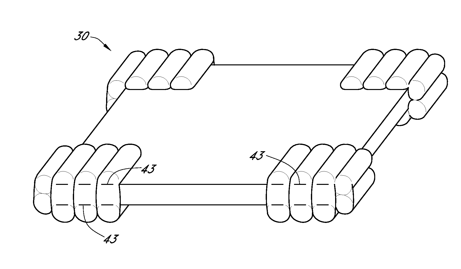 Structure of inflatable packaging device