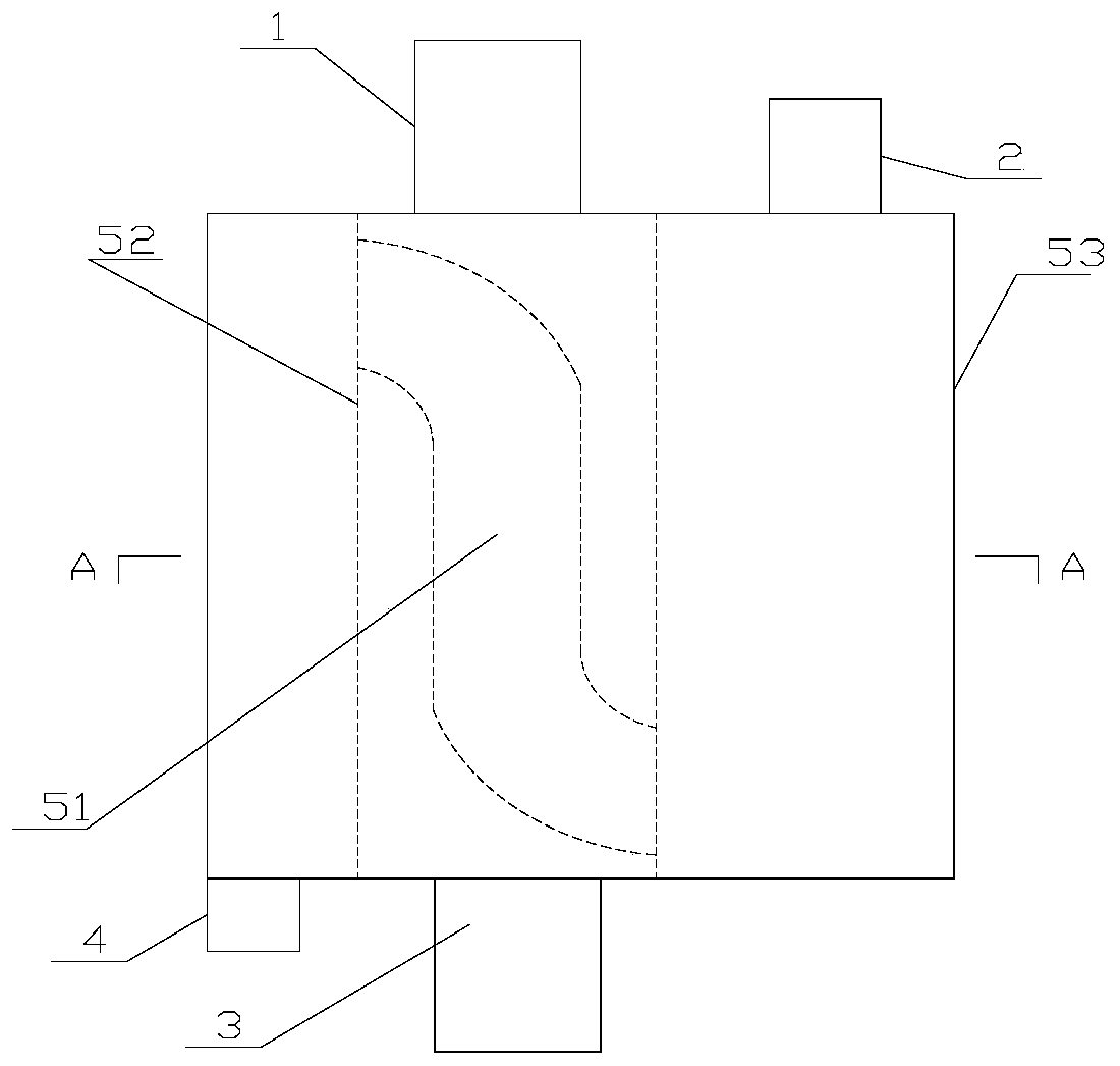 A direct heating type heat pump water heater multi-process three-tube heat exchanger