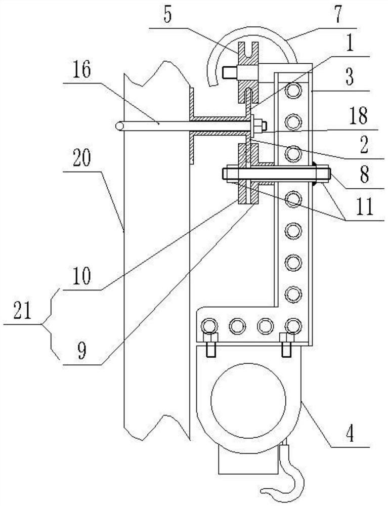 Furnace tube hoisting device