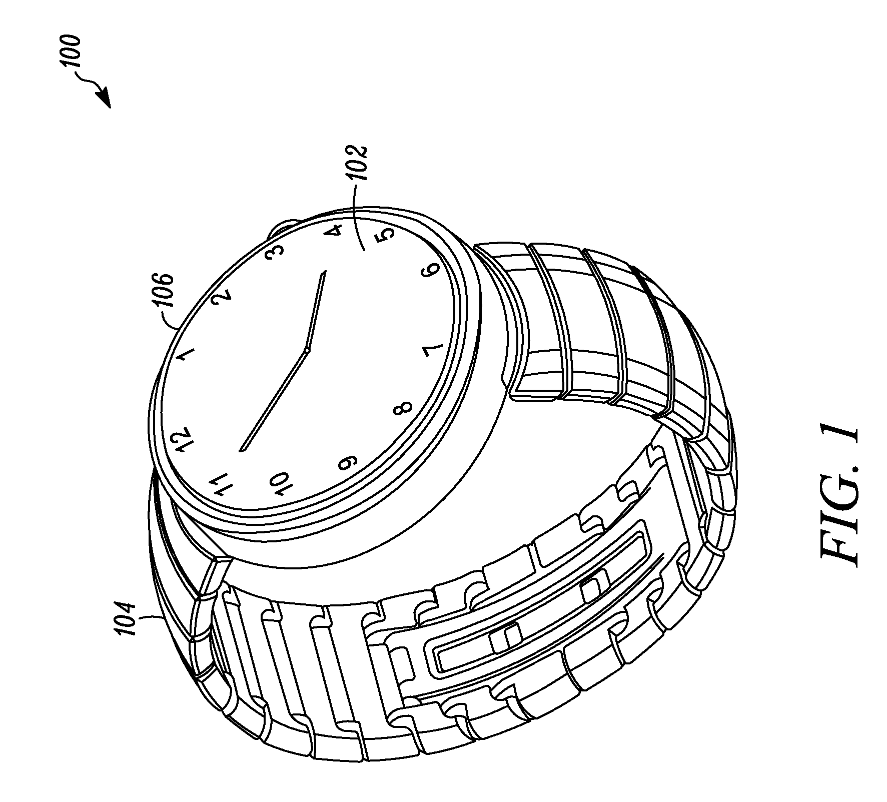 Antenna system and method of assembly for a wearable electronic device