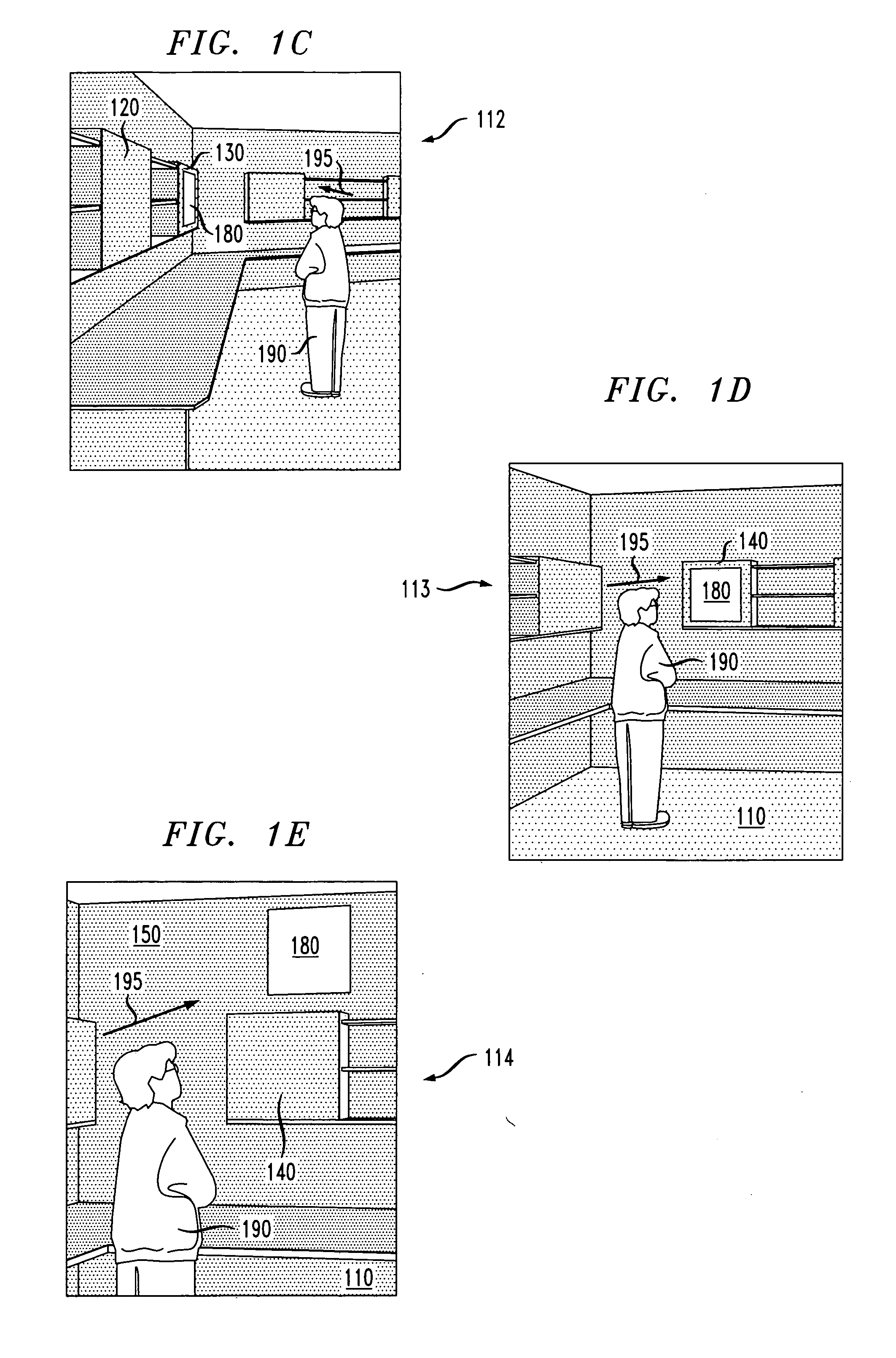 Method and system for a user-following interface