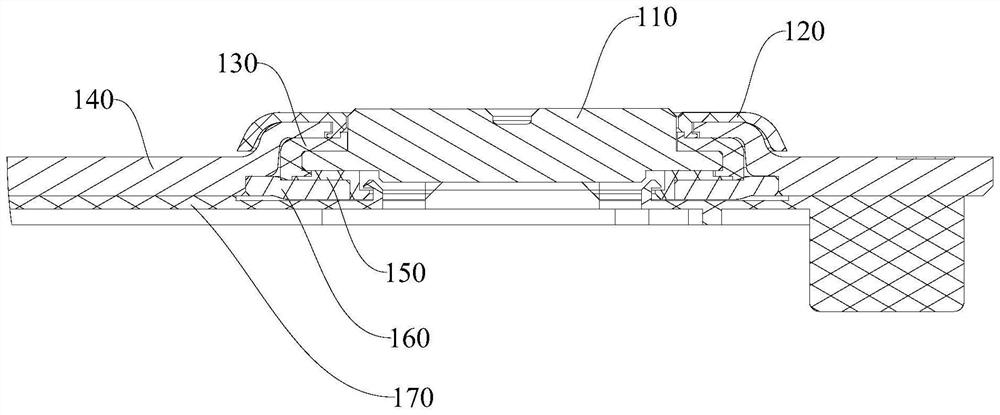 Secondary battery, top cover assembly and assembly method thereof