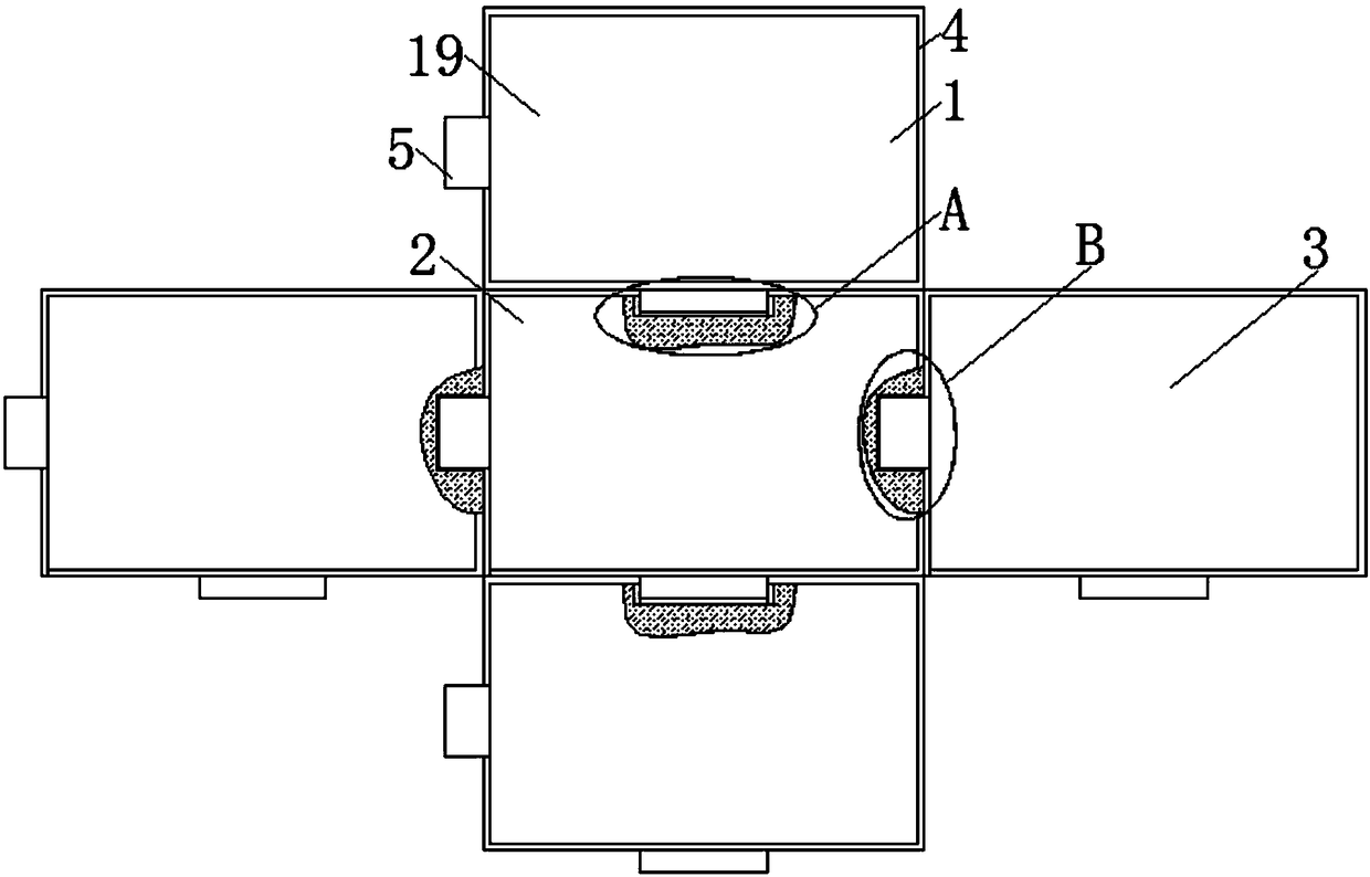 Combined type plastic-wood floor