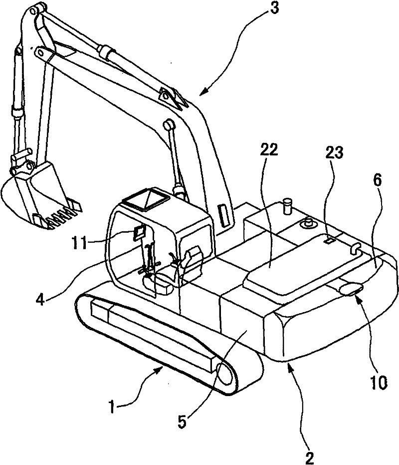 Rear monitoring device of engineering machinery