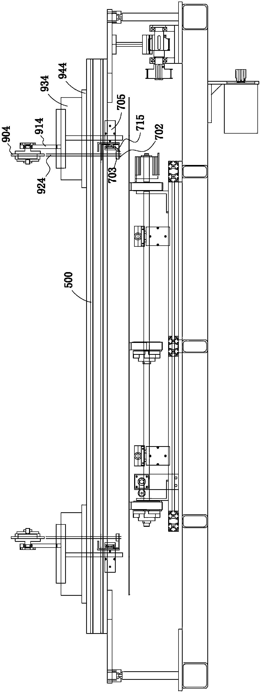 Solar cell layout adhesive tape pasting device