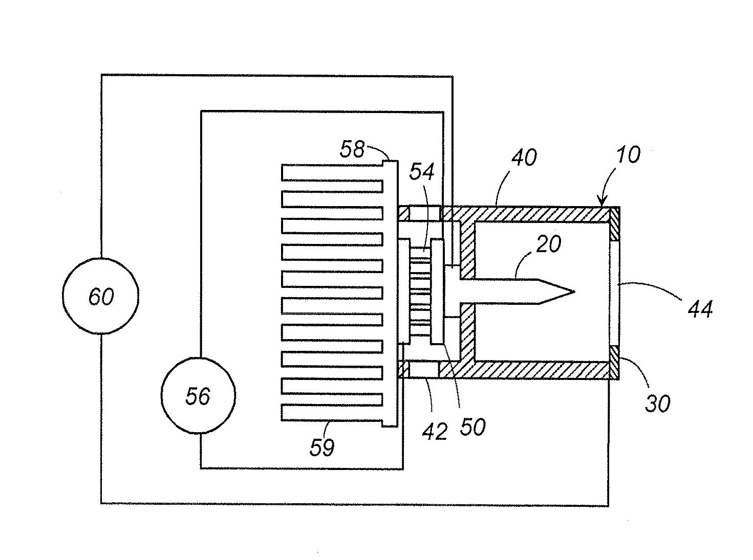 Air conditioning system with electrostatically atomizing function