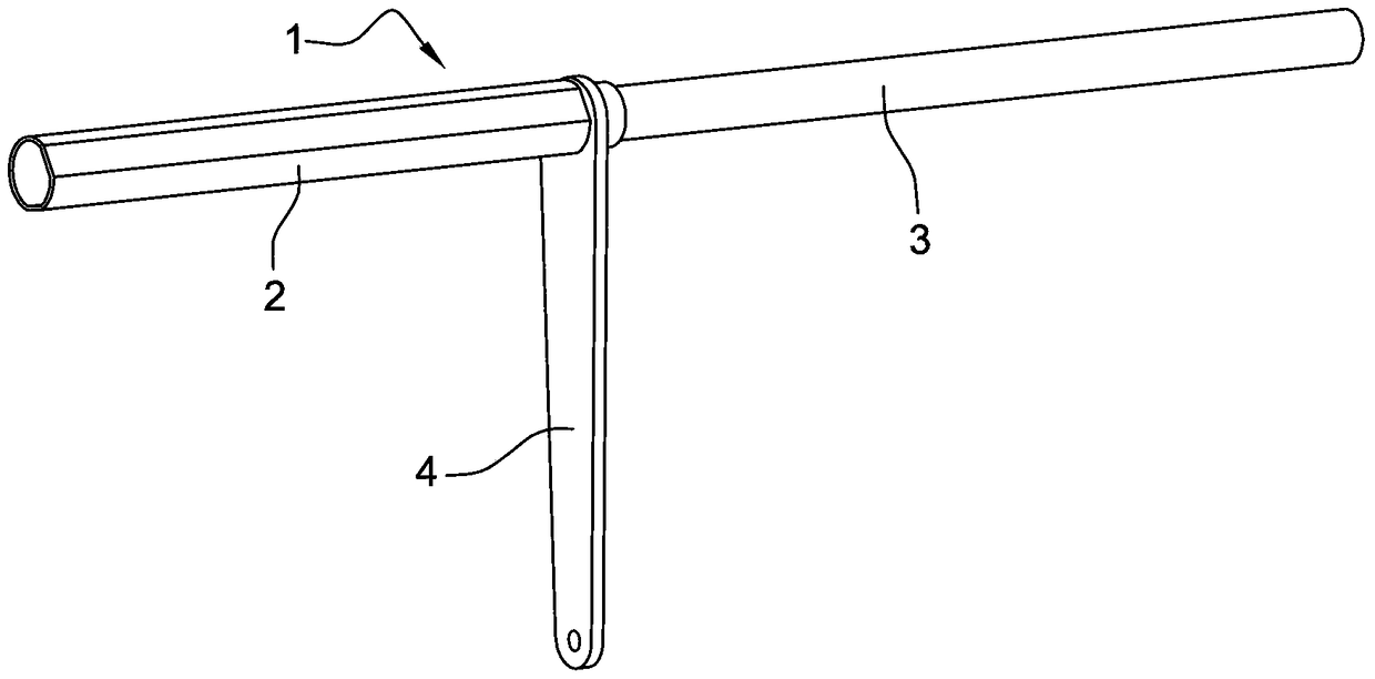 Dashboard crossbeam of a motor vehicle consisting of two pipes and struts of composite material