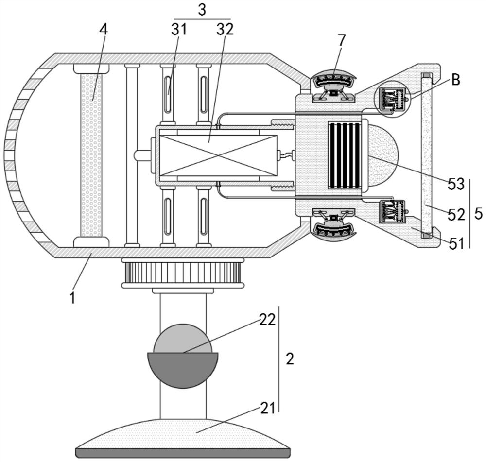 Projector lens anti-interference device for teaching