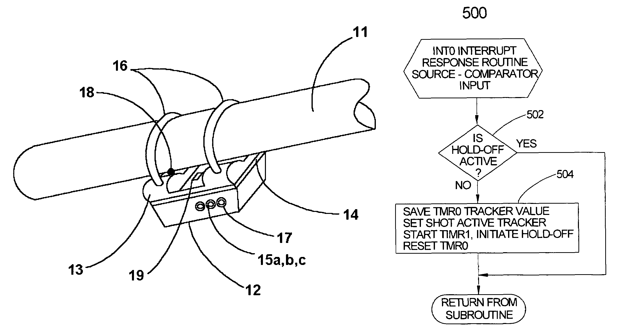 Device for collecting statistical data for maintenance of small-arms