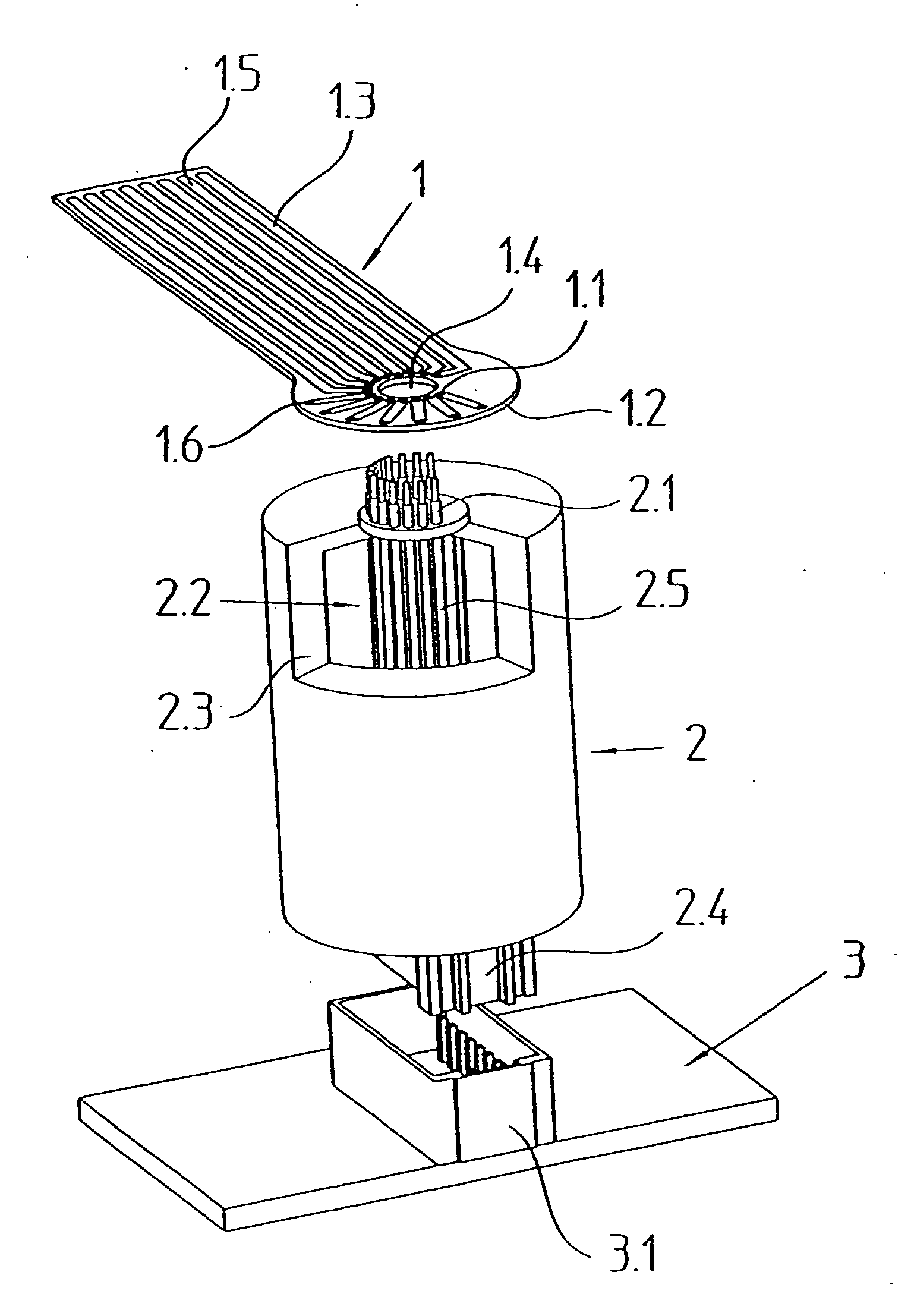 Slip ring unit with a printed circuit board