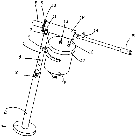 Nursing sputum suction device for respiratory department