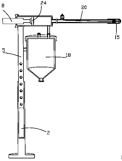 Nursing sputum suction device for respiratory department