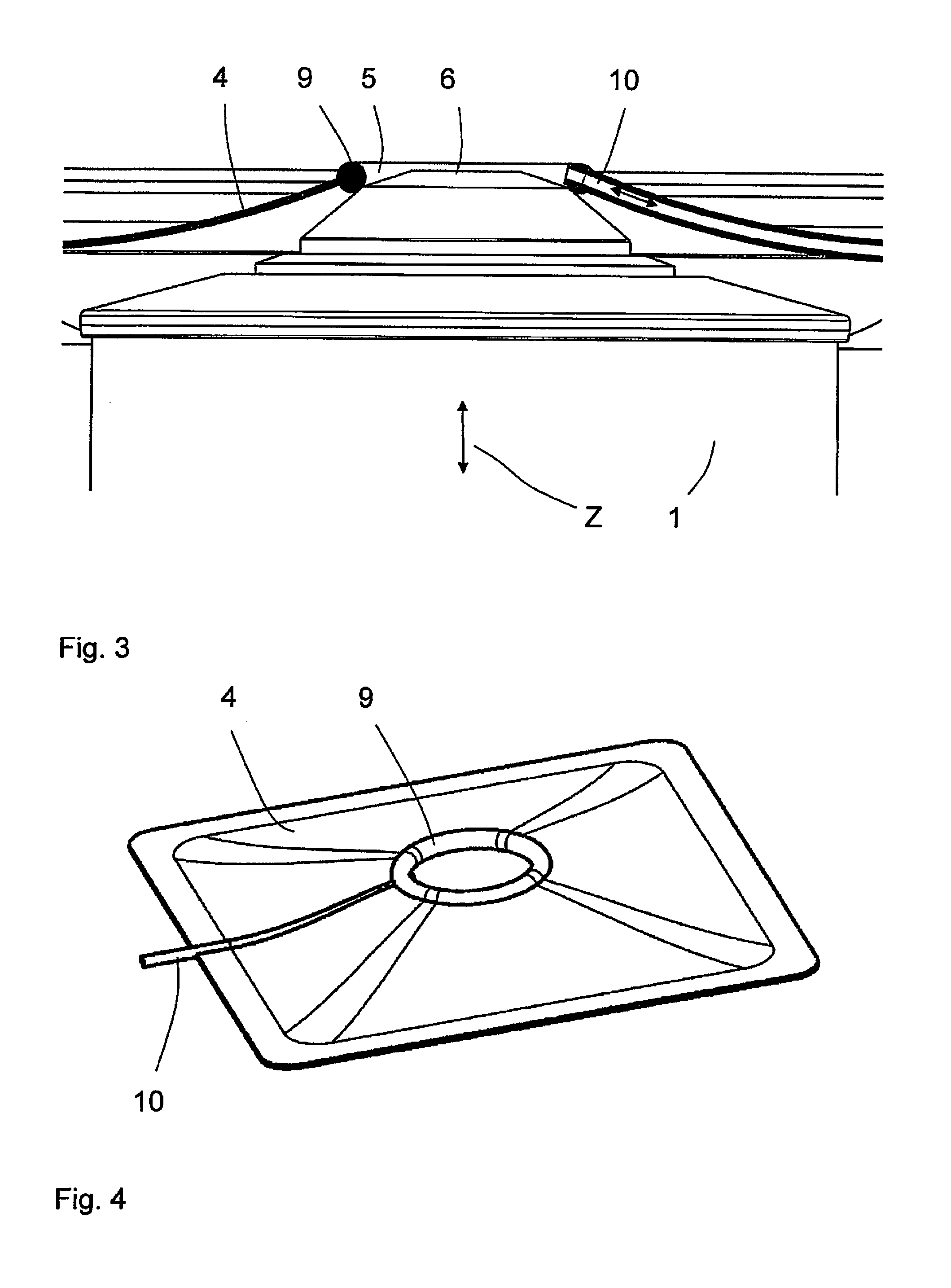 Device for forming an immersion film