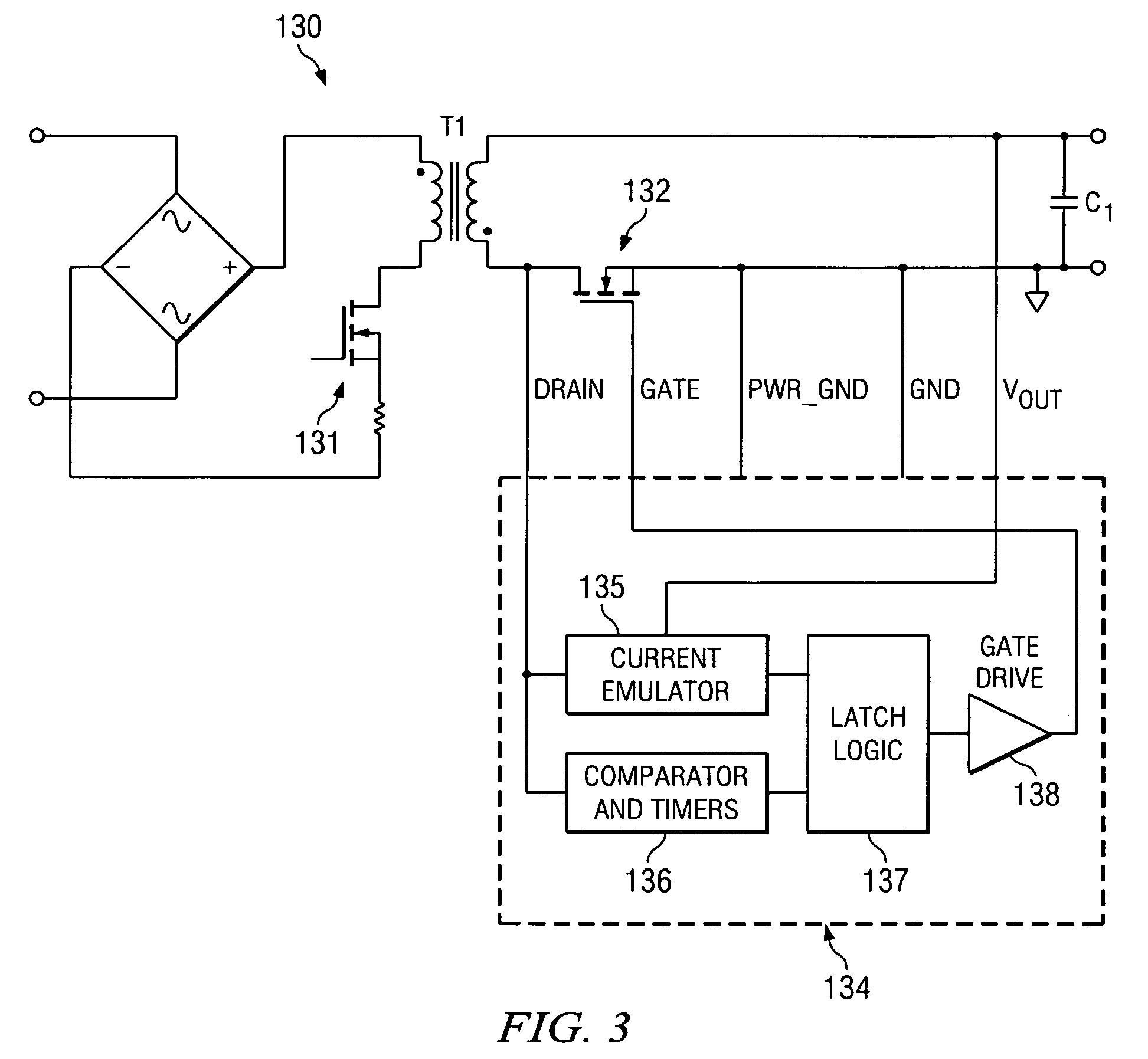 System and method for synchronous rectifier drive that enables converters to operate in transition and discontinuous mode