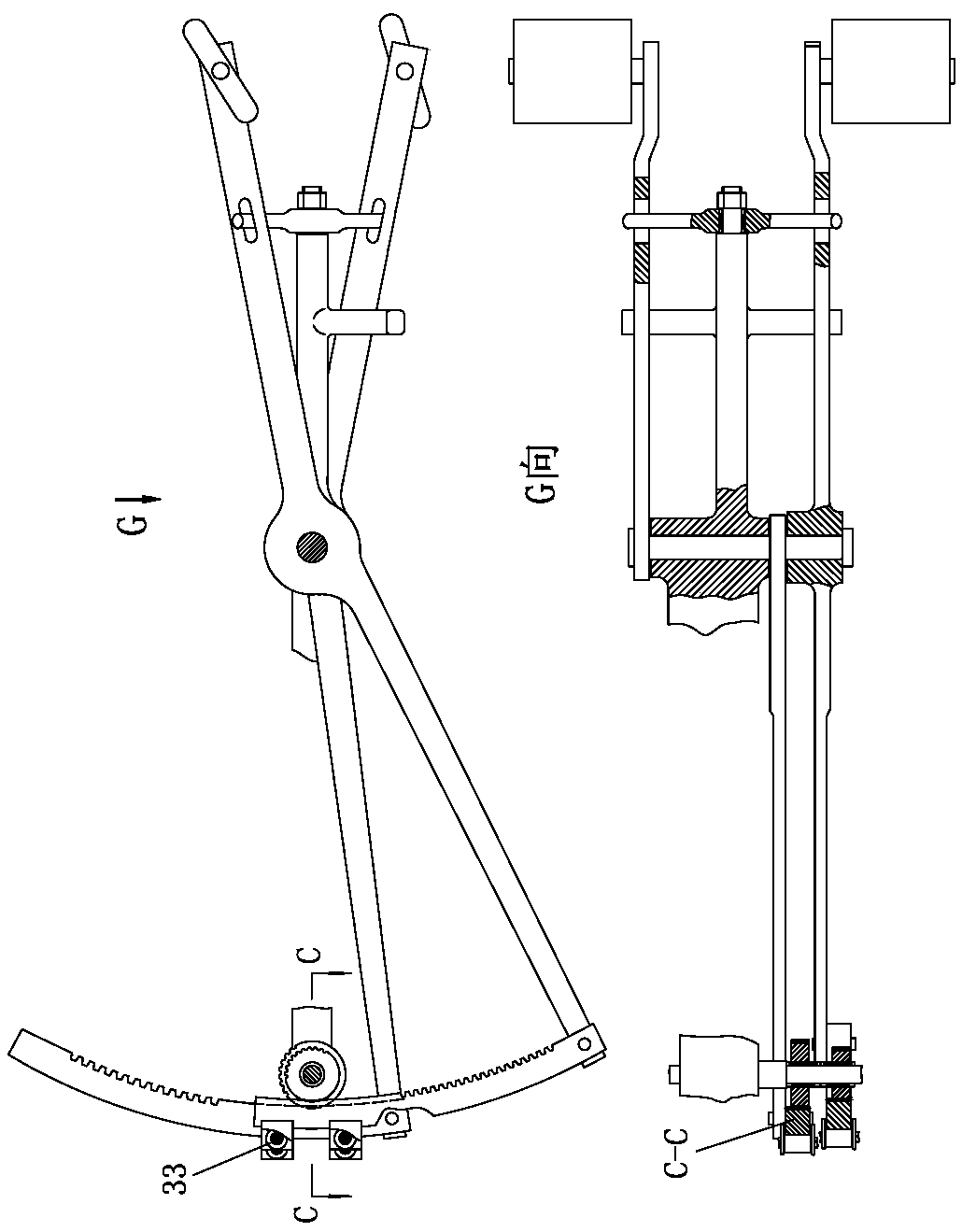 Linkage mechanism and bicycle