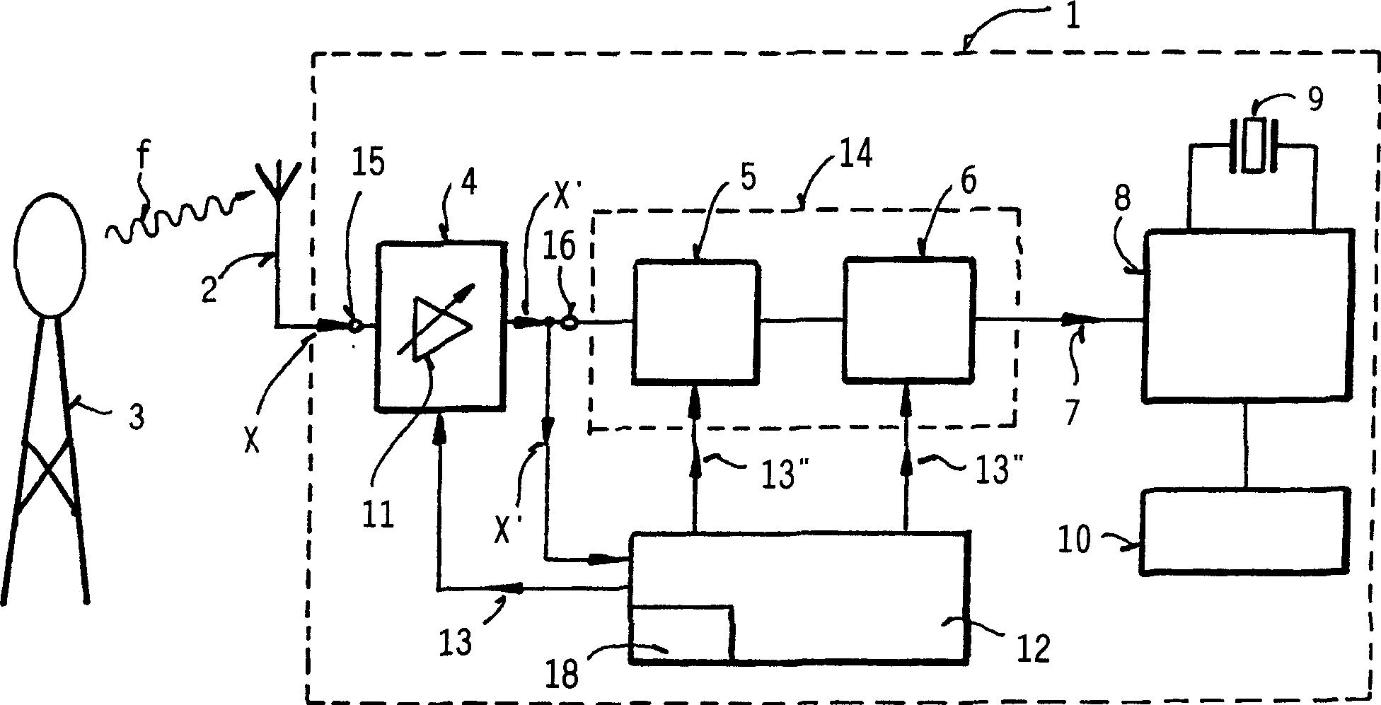Receiver circuit for radio clock and method for operating receiving circuit